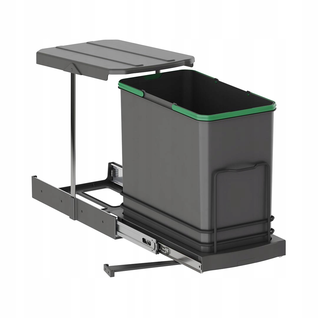 Jednoduchý odpadkový kôš 24L antracit STARAX S-2571-A